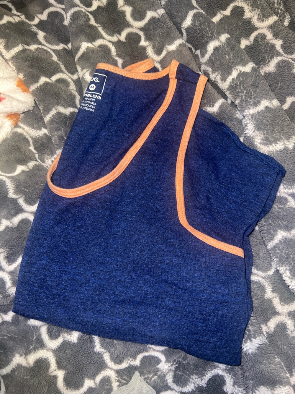 BDG urban outfitters men’s triblend tank top navy / orange sz M